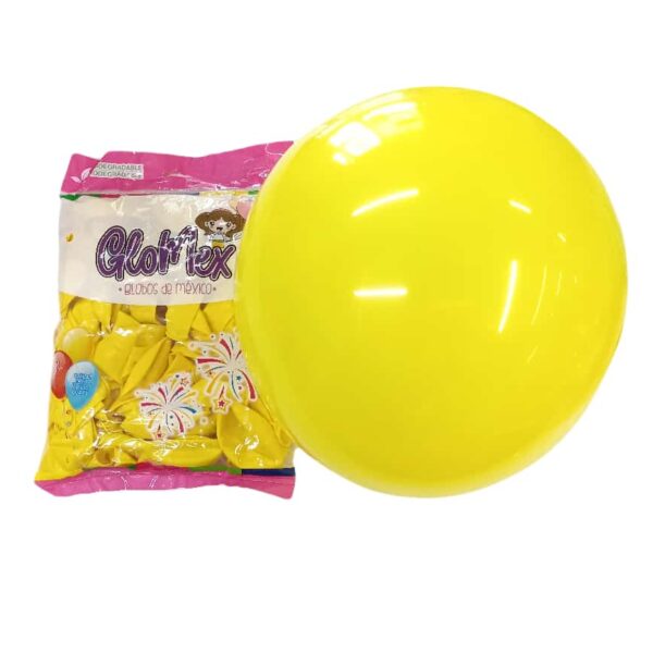 Bolsa de 25 globos de 18" Amarillo Estándar