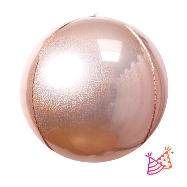 Esfera Glitter Rose Gold 32"