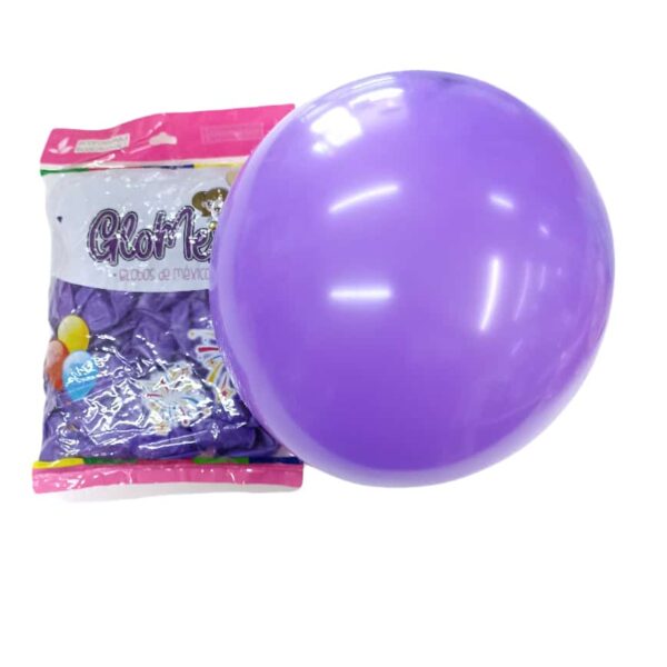 Bolsa de 100 Globos de 12" Morado Estándar