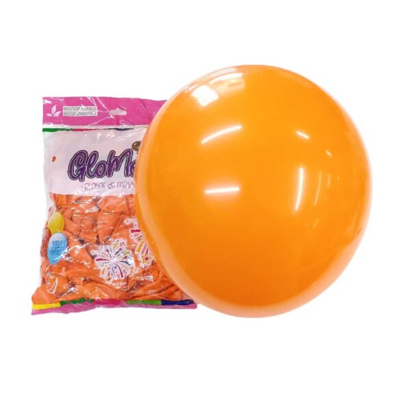 Bolsa de 100 Globos de 5" Naranja Estándar