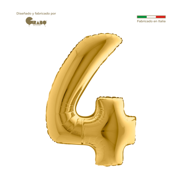 Numero 4 de 40" Oro