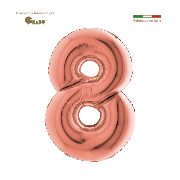 Numero 8 de 40" Rose Gold